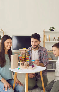New 3in1 Wooden Stick and Tower Game Arithmetic Early Education Montessori Toys Thinking Training Parent-child Interactive Toy