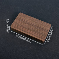 Wooden Custom Name Business Card Holder Personalized Box Magnetic Clasp Laser Engraving Office Customized Business Card Case