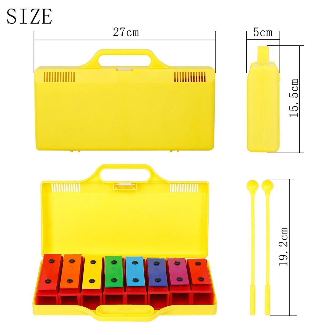 Early Learning Octave Suitable For Children Interest Development Small Bell Piano Children's Tone Bricks Orff Music Instruments