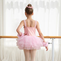 Girls Ballet Cute Tutu Dance Leotard Pink  Fashion Professional Kids Camisole Dance Party Dress Performance Costume  ﻿