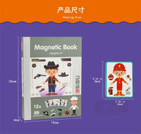 Montessori Magnetic Busy Book 3D Cartoon Puzzles Jigsaw Funny Brain Training Game Educational Learning Toys for Kids Gift Xmas