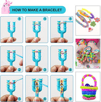 600pcs Loom Bands Colorful Loom Rubber Bands Set 12 Colours DIY Rubber Bands Bracelet Making Kit Gift for Girls Kids Art Craft