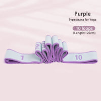 Kids Dance Stretch Band, 8/10/12-Segment Ballet Practice Elastic Band for Children, Latin Jazz Stretching Resistance Training