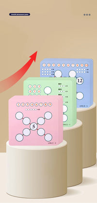 Children's Wooden Math Chart Toy Thinking Training Game Early Education Cognitive Learning Number Recognition Teaching Aids Toy
