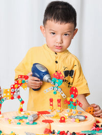 Children's Screw-Twisting Assembly and Disassembly Tool Box Electric Drill Baby Hands-On Educational Toys for Boys
