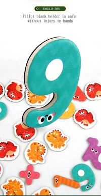 Dinosaur Theme Children's Math Tiles Number Decomposition Arithmetic 1-20 Addition And Subtraction Early Education Toys