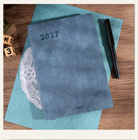 Kinbor 2027 A5 Efficiency Planner Two Days Per Page Notebook To Do List Self-discipline Habit Tracker Time Management Journal