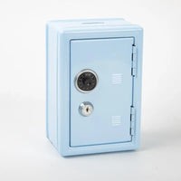 Mini Metal Safe Piggy Bank With Combination Lock And Key Security Perfect For Kids Money Saving Home Small Items Storage【SMQ】