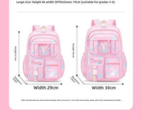 Refrigerator Door Pink Princess Schoolbag Students Female Super Lightweight Large Capacity Anti-splashing Water Large Capacity