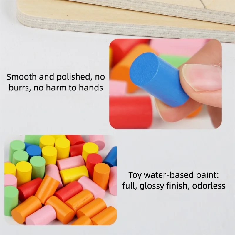 Educational Early Childhood Color Matching Children's Toys Sensory Training Building Blocks Kindergarten Teaching Aids