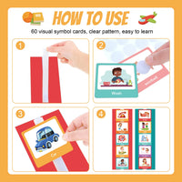 Children's Visual Time Chart Non Verbal Communication Visual Assistance Schedule Planning Daily Card Early Educational Toys