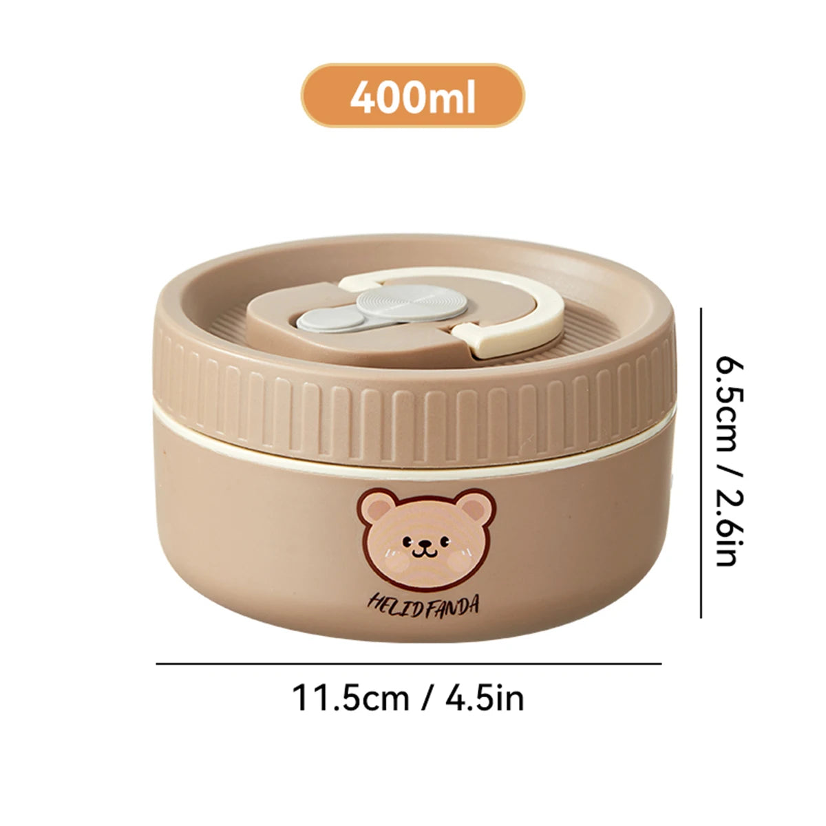 Portable Cute 304 Stainless Steel Insulated Bento Lunch Box For Kids Students Leak-proof Keep Warm Food Container Microwave Safe