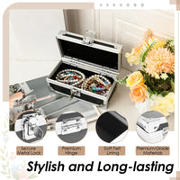 Lockable Cash Box with Key Aluminium Alloy Money Coins Bank Cards Jewelry Storage Box Portable Hidd Mini Safe Locker