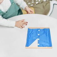 Montessori Clothing Board Training Tool Dress Learning Board Clothing Frame Toy Sensory Board for Toddlers Children Kids