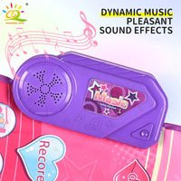 3IN1 Multifunctional Music Play Mat Piano Keyboard Dance Floor Drum Game Playmat Sensory Education Toys for Children Kids Gifts
