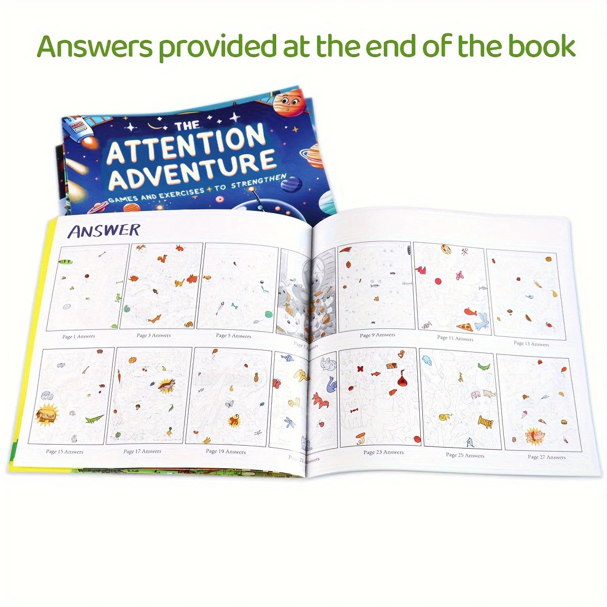 5PCS The Attention Adventure Books for Kids – Fun Games & Exercises to Strengthen Focus and Concentration Skills