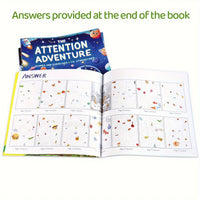 5PCS The Attention Adventure Books for Kids – Fun Games & Exercises to Strengthen Focus and Concentration Skills