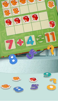 Dinosaur Theme Children's Math Tiles Number Decomposition Arithmetic 1-20 Addition And Subtraction Early Education Toys