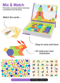 Montessori Magnetic Busy Book 3D Cartoon Puzzles Jigsaw Funny Brain Training Game Educational Learning Toys for Kids Gift Xmas