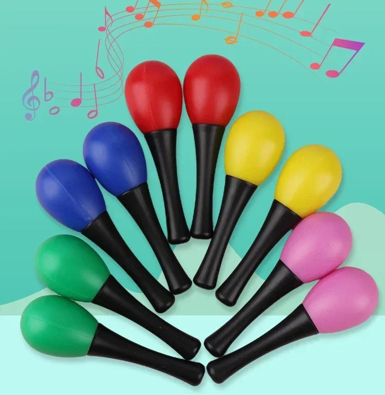 10 Pieces of Children Can Chew The Small Sand Hammer Sand Hammer Training Toy Percussion Instrument Mini Sand Hammer