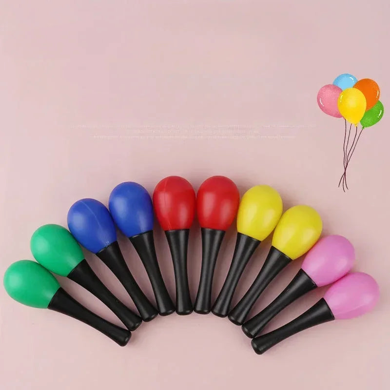 10 Pieces of Children Can Chew The Small Sand Hammer Sand Hammer Training Toy Percussion Instrument Mini Sand Hammer