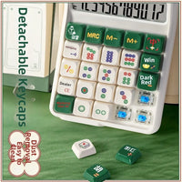 Detachable Mute Mahjong-Sound Calculator Cute Cartoon Electronic Calculators Mechanical Buttons Large Screen