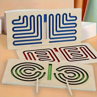 1/2/3Pc Left And Right Brain Development Wooden Toy for Stimulating Eye-Hand Coordination Autistic Child Classroom Teaching Aids