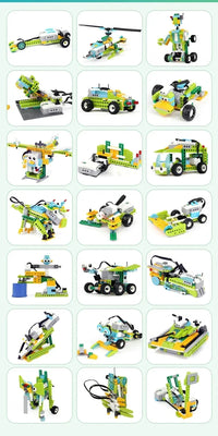 STEM Educational Building Blocks Kit 280pcs with Electronic Sensors for Robot Programming