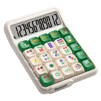 Detachable Mute Mahjong-Sound Calculator Cute Cartoon Electronic Calculators Mechanical Buttons Large Screen