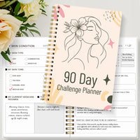 A5 Skincare Journal,Daily Beauty Routine & Product Tracker Notebook with Progress Notes,Self-Care Planner for Women and Teens