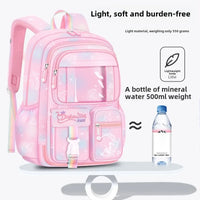 Refrigerator Door Pink Princess Schoolbag Students Female Super Lightweight Large Capacity Anti-splashing Water Large Capacity