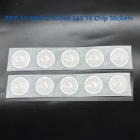 20pcs RFID S50 Smart Tag 14443A Classic 1K EV1 S50 Wet Inlay Sticker F08 1024 Bytes Lable RFID Tags IC M1 TAG