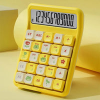 Detachable Mute Mahjong-Sound Calculator Cute Cartoon Electronic Calculators Mechanical Buttons Large Screen