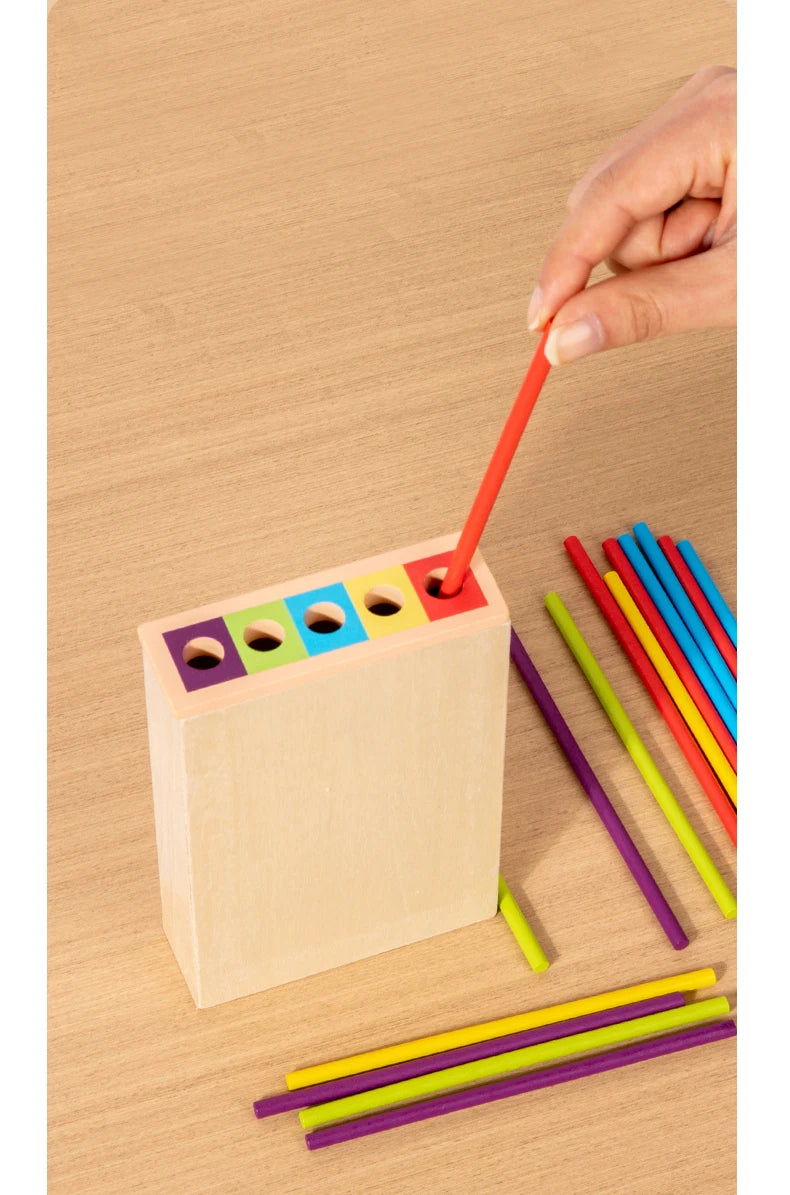 New 3in1 Wooden Stick and Tower Game Arithmetic Early Education Montessori Toys Thinking Training Parent-child Interactive Toy