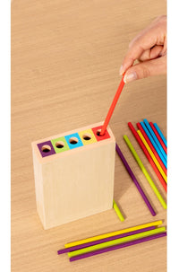 New 3in1 Wooden Stick and Tower Game Arithmetic Early Education Montessori Toys Thinking Training Parent-child Interactive Toy