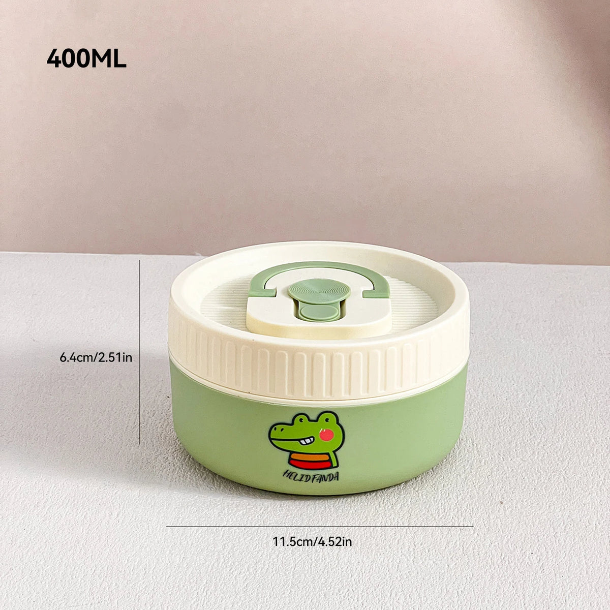 Portable Cute 304 Stainless Steel Insulated Bento Lunch Box For Kids Students Leak-proof Keep Warm Food Container Microwave Safe