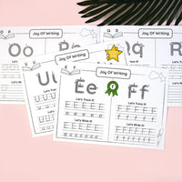 Alphabet Practice Workbook For Kids Handwriting Tracing Picture Book with Stickers Pen Control Training Coloring Book
