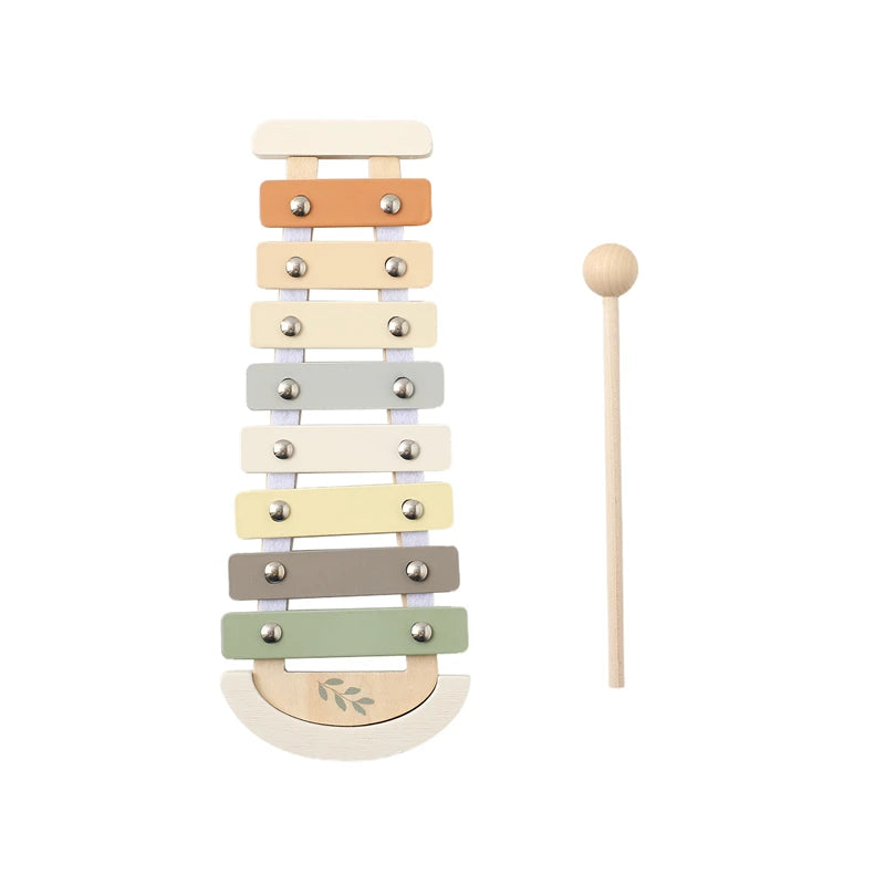 Montessori Music Toys Wooden Kids Early Educational Instruments Toy 0-3 Years Drum Xylophone Percussion Instruments Baby Gifts