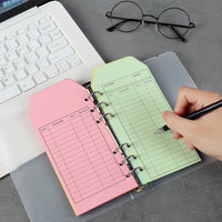 Set of 13 Vibrant Binders(1 Binder+12 Color Envelope), Cash Envelope Organizer - For Tracking Weekly and Monthly Spending Report
