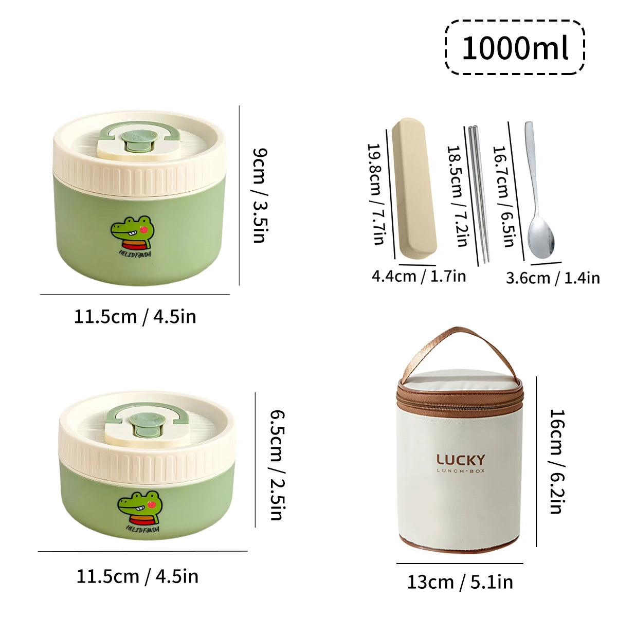 Portable Cute 304 Stainless Steel Insulated Bento Lunch Box For Kids Students Leak-proof Keep Warm Food Container Microwave Safe