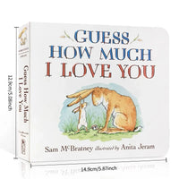 Guess How Much I Love You English Board Book, Toddler Early English Learning, Interactive Learning Book, Preschool Teaching Book