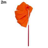 2M/4M Colorful Rythmic Gymnastics Ribbon Dance Ribbon Rhythmic Twirling Gymnastic Rod Ballet Training Streamer Art Stick W2H5