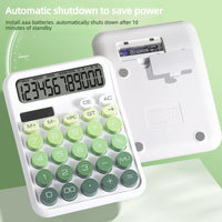 High Aesthetic Solar Calculator Gradient Color Button Battery Dual-Use Suitable for Home, School and Office Supplies