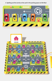 Montessori Magnetic Alphabet Maze Letter Puzzle Wooden Educational Toy Parking Lot Drawing Board Early Learning Activities Gifts