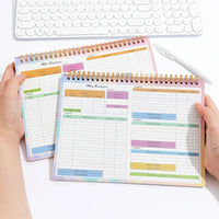 B5 Spiral Household Expense Account Book Daily Weekly Finance Budget Planner Cash Income Expenditure Saving Tracker Notebook
