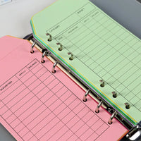 Set of 13 Vibrant Binders(1 Binder+12 Color Envelope), Cash Envelope Organizer - For Tracking Weekly and Monthly Spending Report