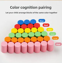 Educational Early Childhood Color Matching Children's Toys Sensory Training Building Blocks Kindergarten Teaching Aids