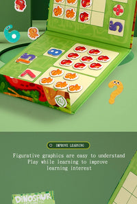 Dinosaur Theme Children's Math Tiles Number Decomposition Arithmetic 1-20 Addition And Subtraction Early Education Toys
