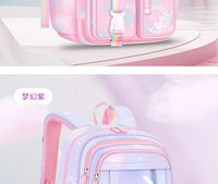 Refrigerator Door Pink Princess Schoolbag Students Female Super Lightweight Large Capacity Anti-splashing Water Large Capacity
