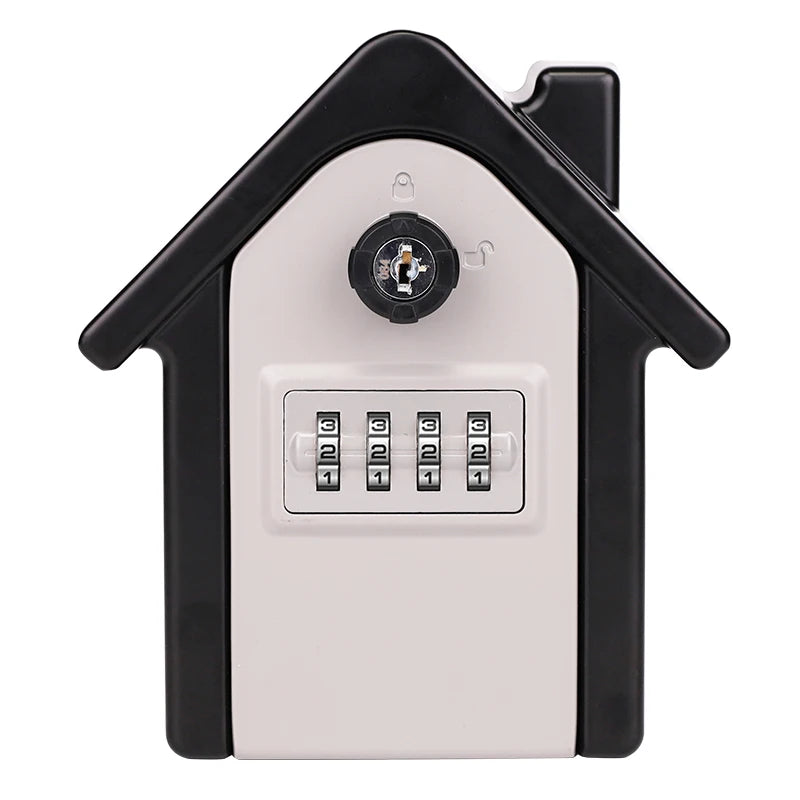 Wall Mount Key Storage Secret Box Organizer 4 Digit Combination Password Security Code Lock No Key Home Key Safe Box
